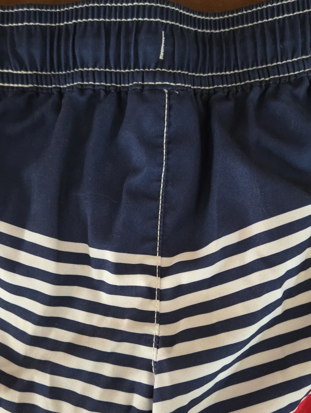 Carter's Lifeguard Rash Guard with Red, Navy & White Striped Swim Shorts Size 2T
